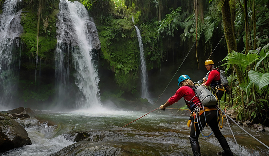 Waterfall Abseiling / Trekking in Sri Lanka